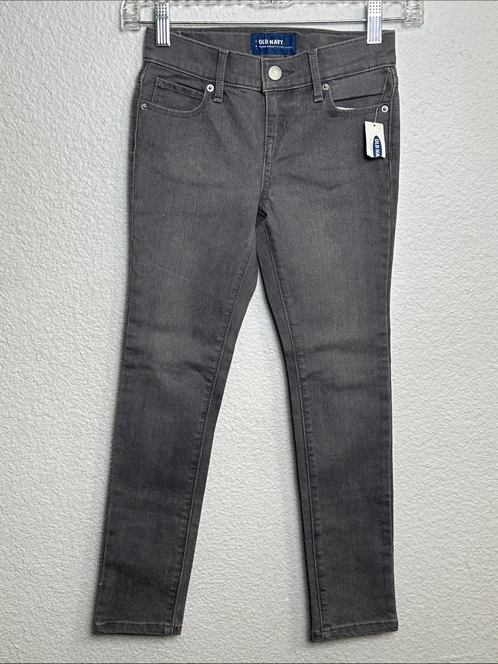 NEW Old Navy Super Skinny Jeans Gray Youth Girls Size 7